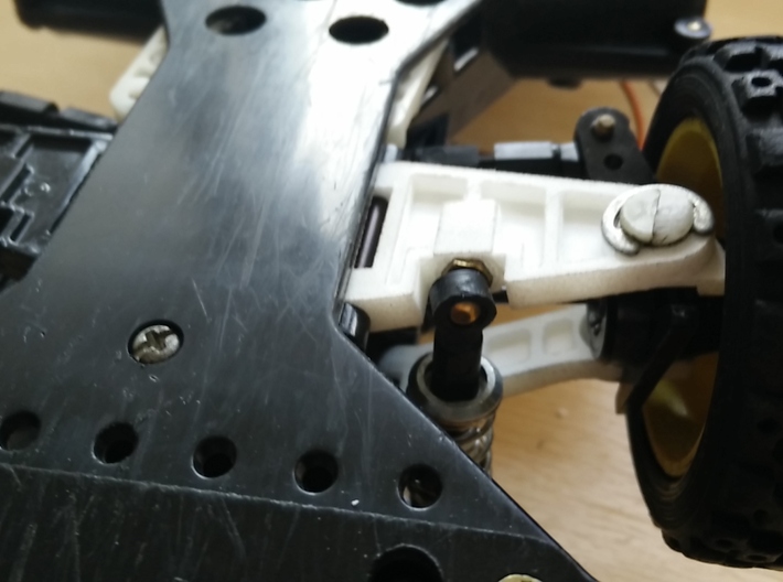 959-Front-arms 3d printed installed, detail