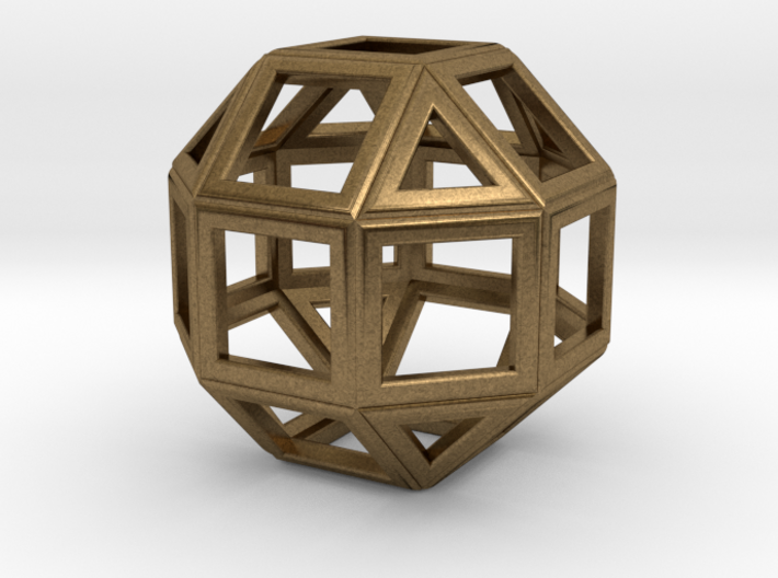 da Vinci's rhombicuboctahedron 3d printed