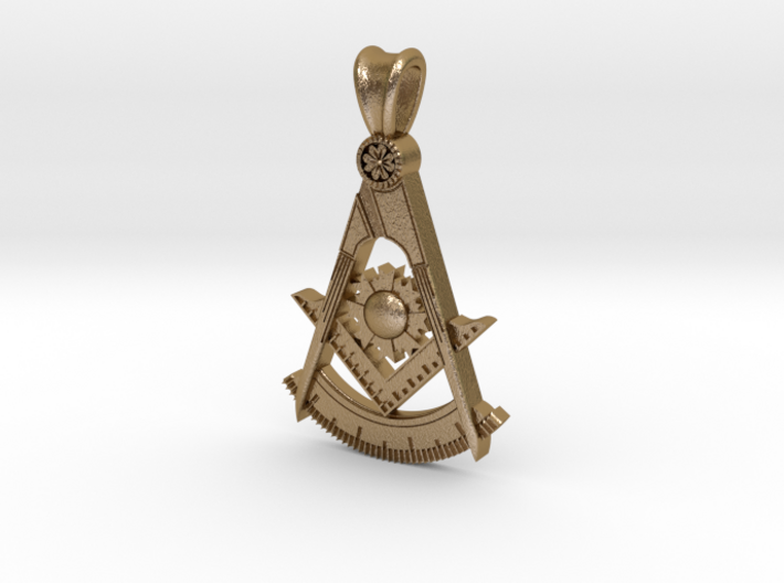 (Small)PAST MASTER PENDANT 3d printed