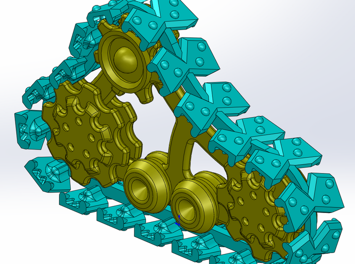 Ork Steam Style Track Set 3d printed 