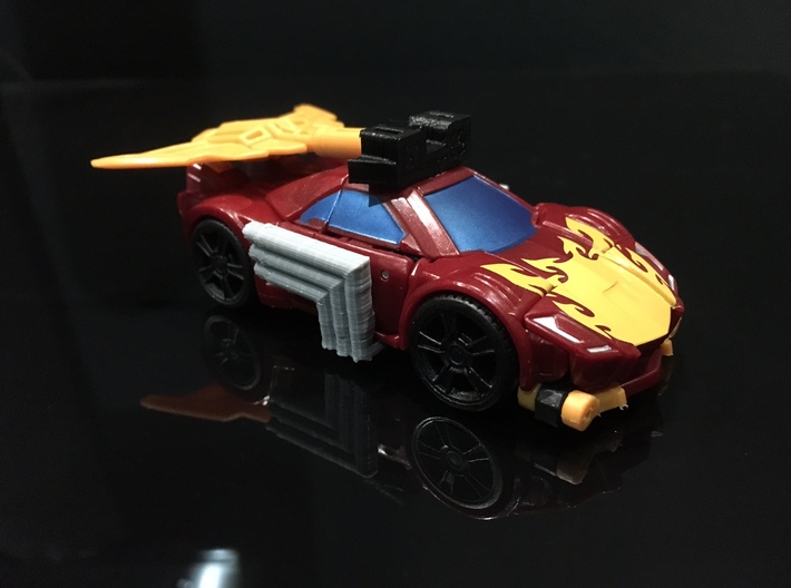 Combiner Wars Rodimus Side Fender exhaust pipes 3d printed 