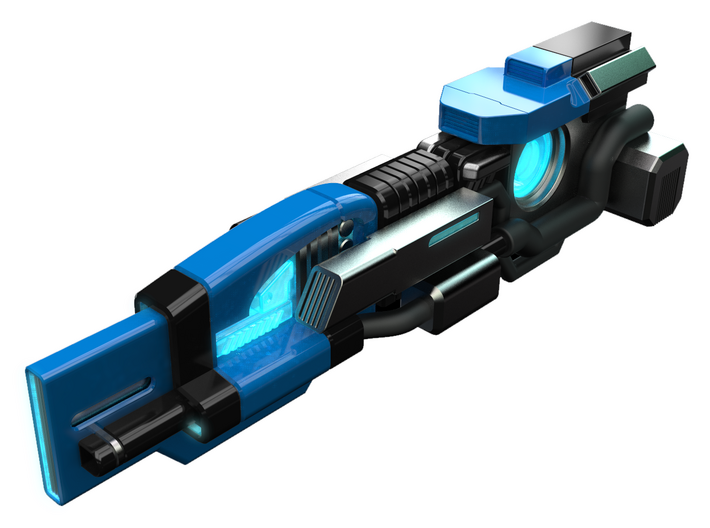 GroundShock Exclusive Weapon: Charge Beam 3d printed In-Game Render