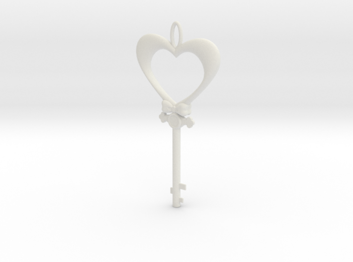 Magic Valentine's Heart Key (10% off until Feb14) 3d printed