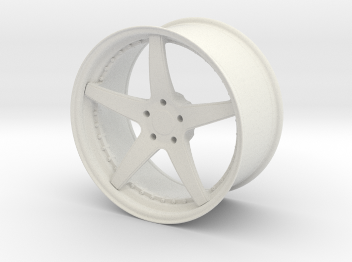 Forged Three Piece Wheel - Five Spoke 3d printed