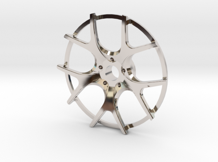 Twin Five Spoke Wheel Face 3d printed