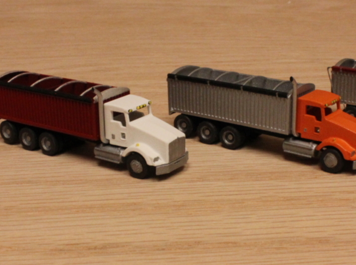 1:160 N Scale Kenworth T800 Straight Truck x2 3d printed