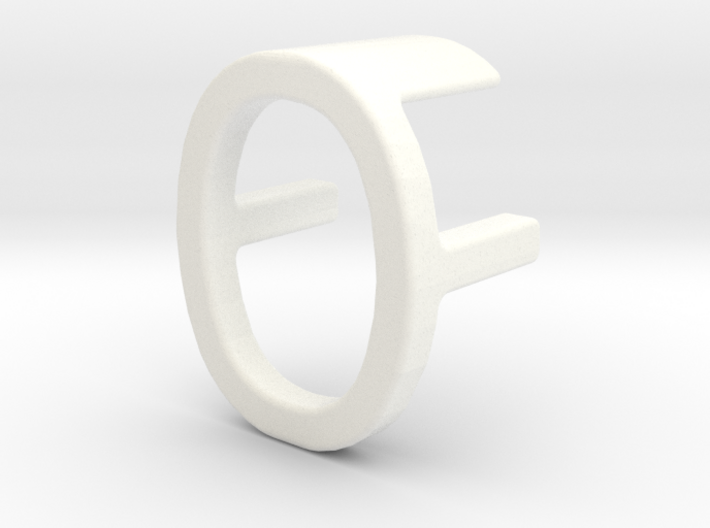 Two way letter pendant - FO OF 3d printed