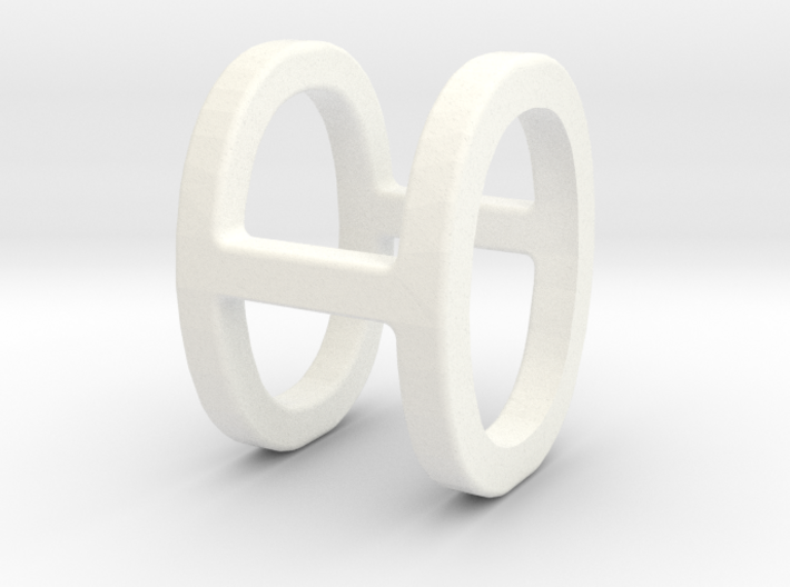 Two way letter pendant - HO OH 3d printed