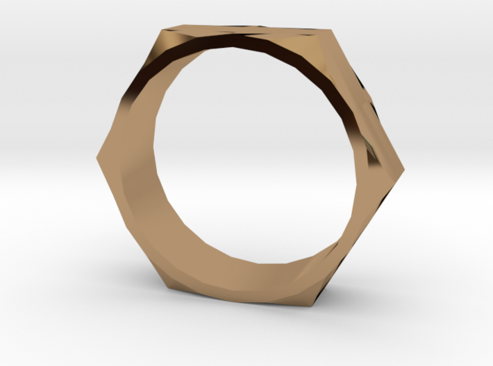 Bolt Ring (Size 13) 3d printed