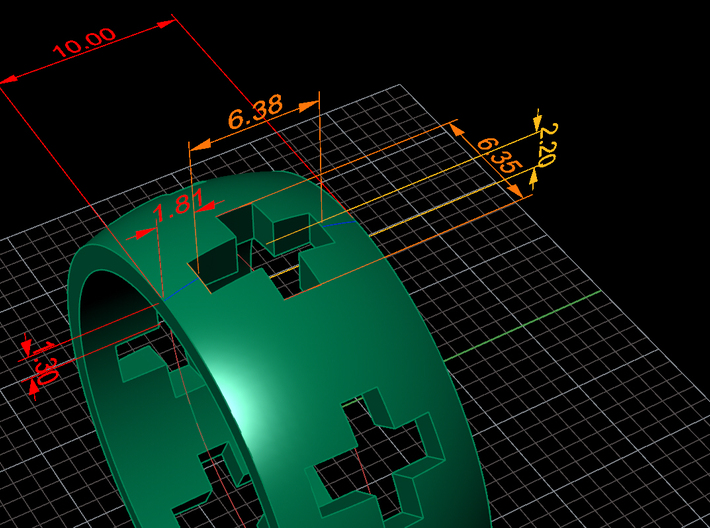 Cross Ring 3d printed 