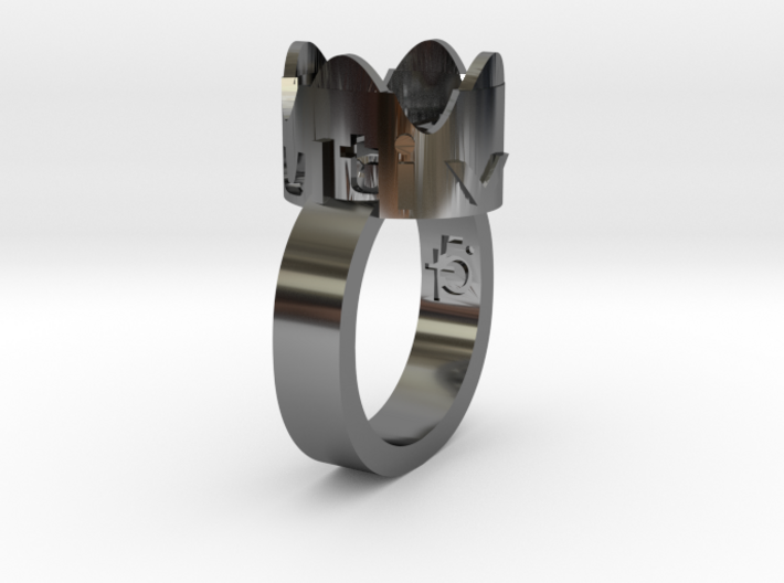 Crown Ring Corsage SIZE 7 3d printed