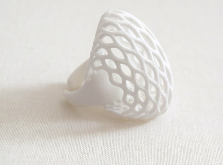 Globe Ring (US size 6.5) 3d printed 