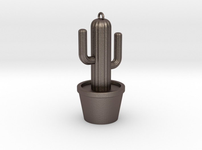 Cactus Keyring 3d printed