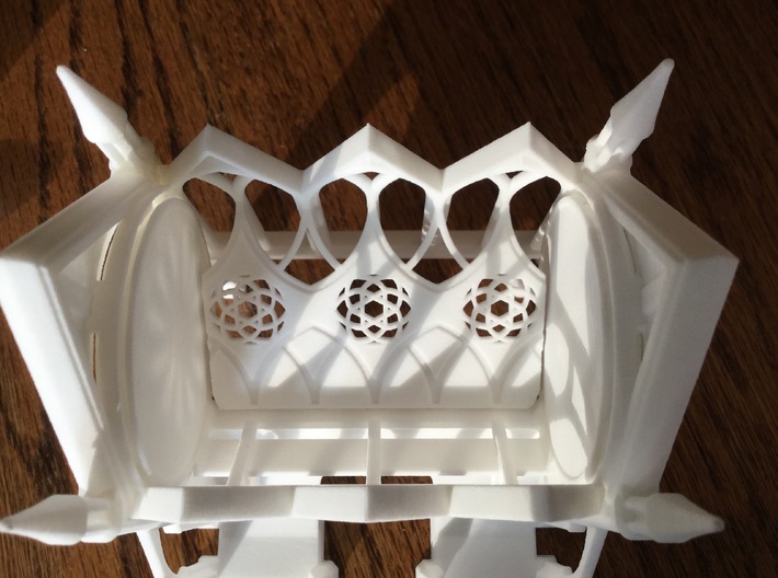 Gothic Cathedral Toothpick Dispenser 3d printed Interior view