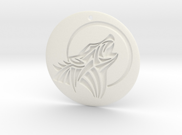 Houling Wolf Pendant 3d printed