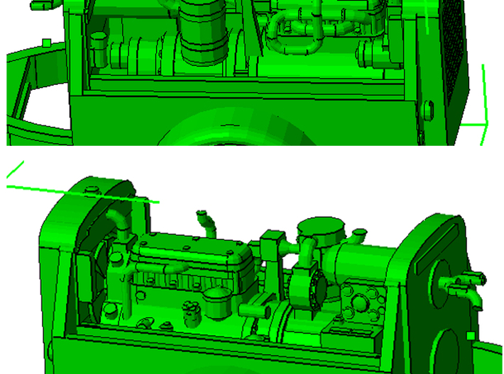 1/64th Ingersoll Rand Air Compressor  3d printed 