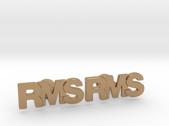 Monogram Cufflinks RMS 3d printed
