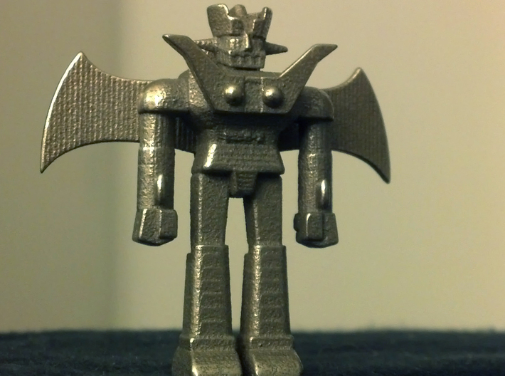Mazinger Z with Jet Scrander and Iron Cutters 3d printed Mazinger in stainless steel!