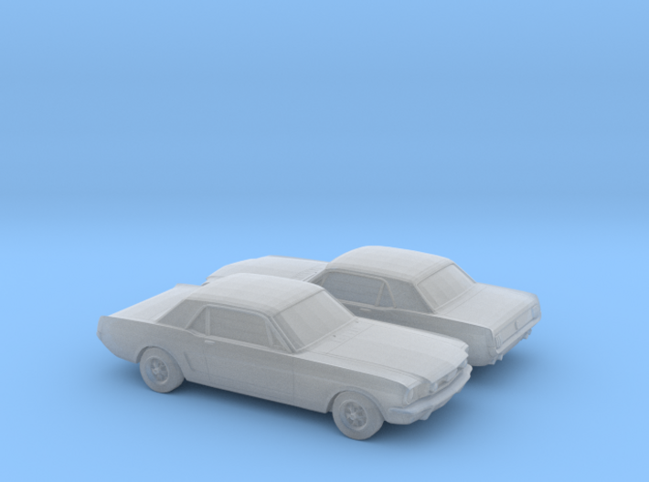 1/160 2X 1964 Ford Mustang GT 3d printed