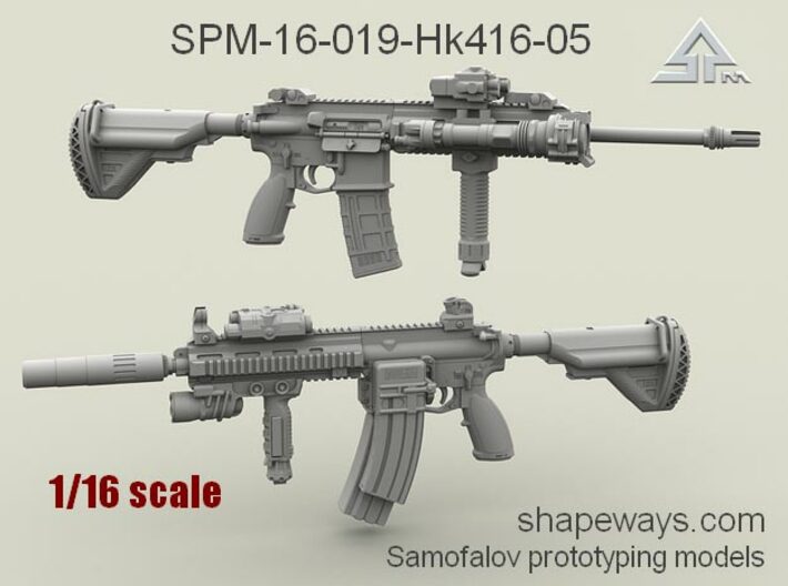 1/16 SPM-16-019-Hk416-05 H&amp;K416 Variant V 3d printed