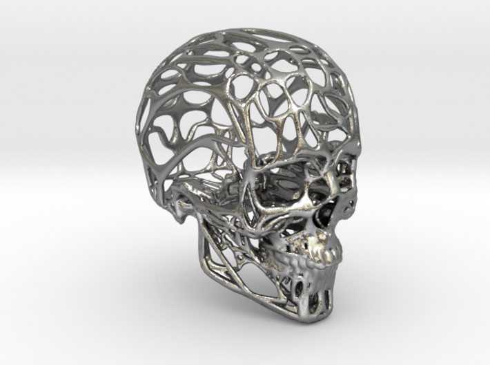 Human Skull - Wireframe design 3d printed