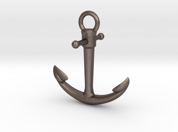 Anchor Pendant 3d printed