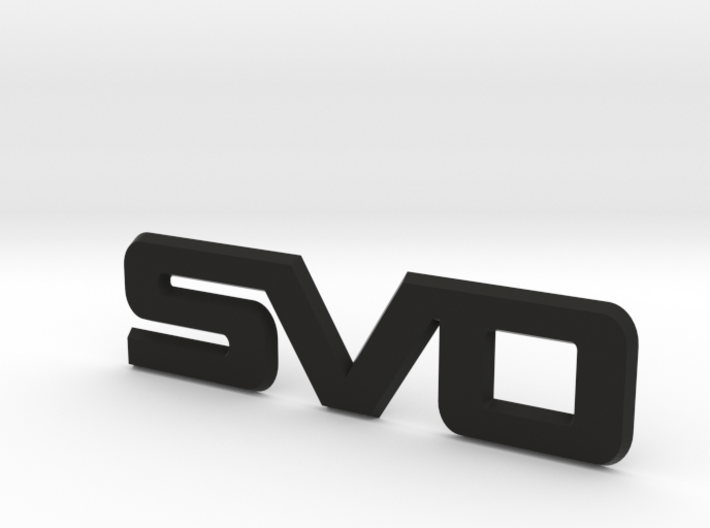 SVO Decklid Emblem for 2015+ Mustang Ecoboost 3d printed