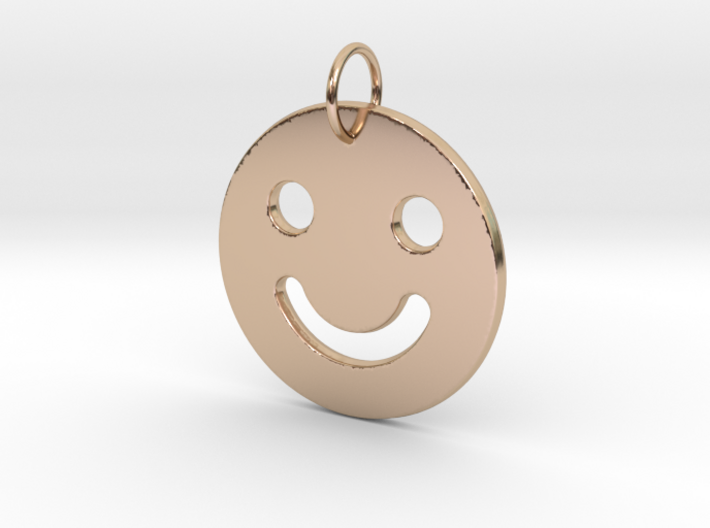 Happy-Face Pendant 3d printed