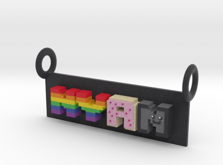 8 Bit Font Nyan Style (Double Loop) 3d printed