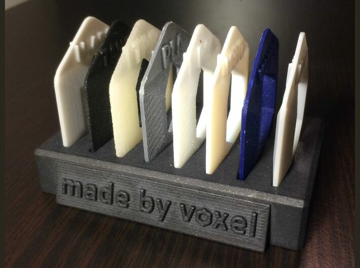 Voxel Material Sample Stand 3d printed 