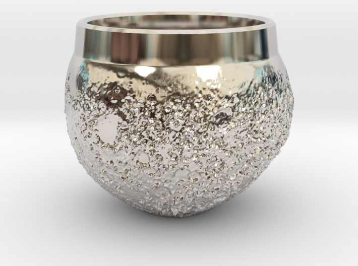 &quot;Moon Shot&quot; Espresso Cup 3d printed Can you afford to buy a cup made out of solid platinum?  Can you afford *not* to?