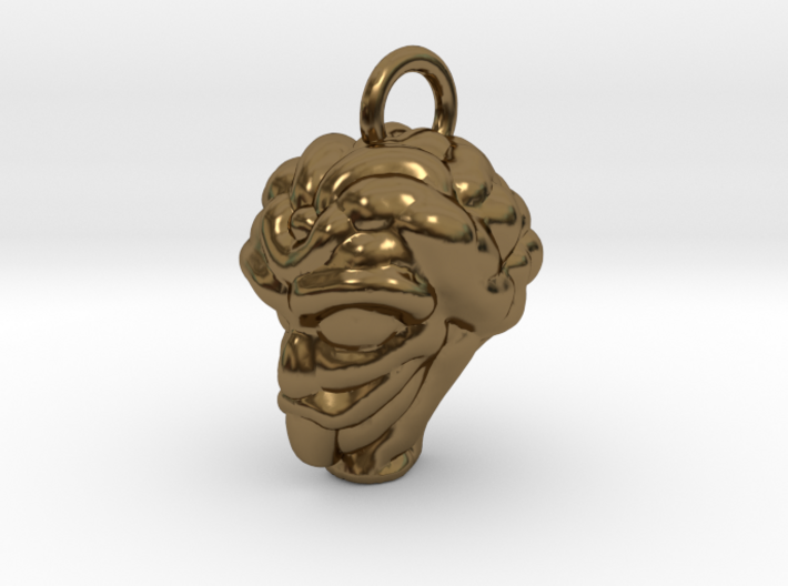 Alien Head Key Ring Add-on 3d printed