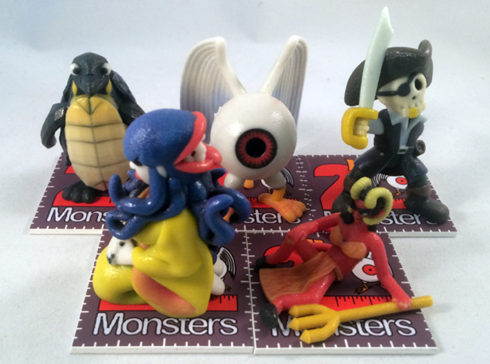 2 Inch Monsters: Batch 09 3d printed 