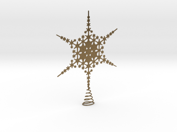 Sparkle Snow Star - Fractal Tree Top - HP0 - S 3d printed