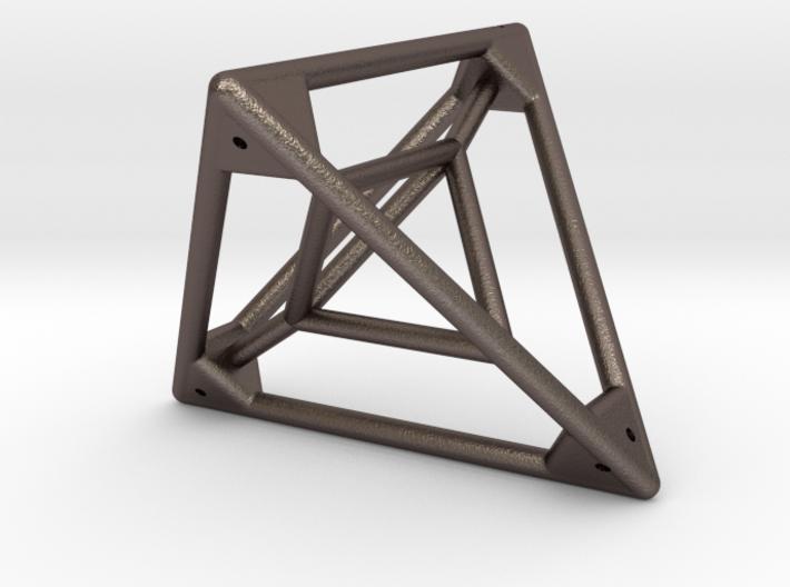 Tetrahedron with Tetrahedron inside 3d printed