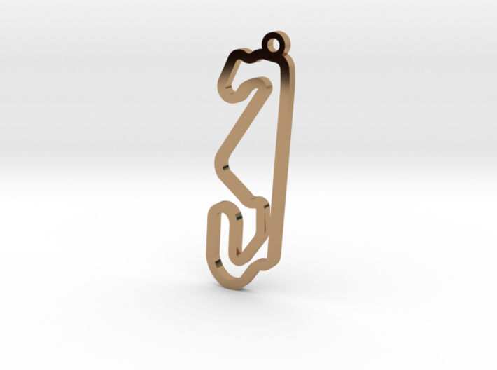 Circuit De Catalunya Key Chain 3d printed