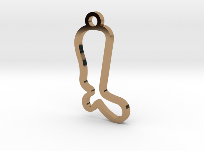 Willow Springs Int'l Motorsports Park Key Chain 3d printed