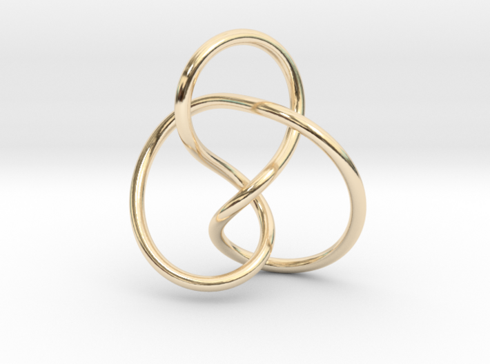 0354 Hyperbolic Knot K2.1 3d printed