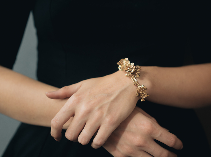 Cherry Blossom Bracelet 3d printed 