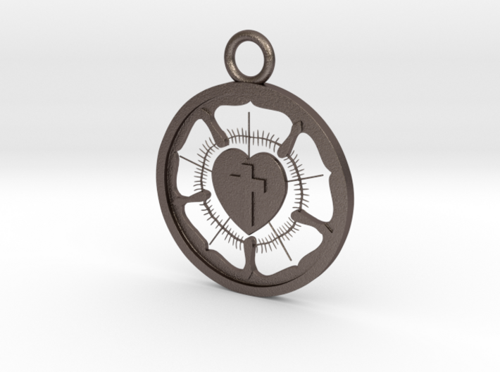 Lutheran Pendant 3d printed