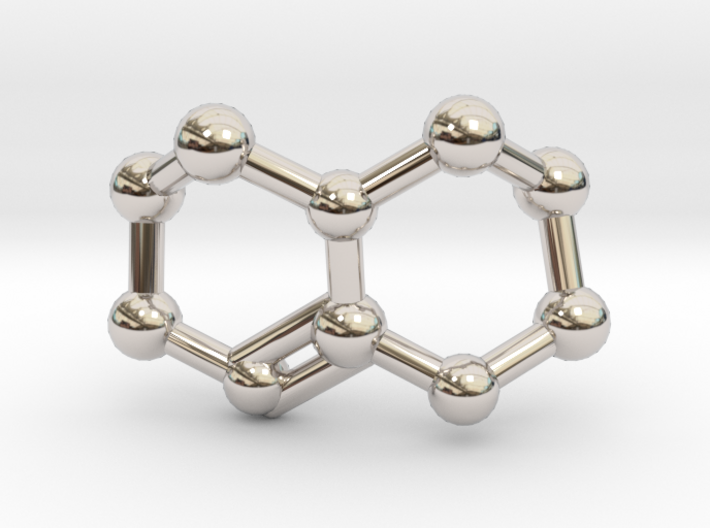 Triazabicyclodecene (TBD) Molecule Necklace 3d printed
