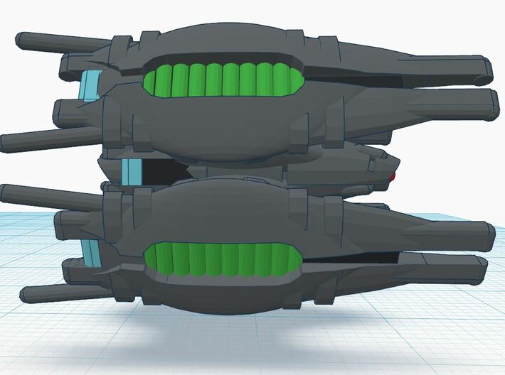 Regent T2 ( Black Widow ) 3d printed XIA Tier 2 spacecraft REGULATION XIA SPEC