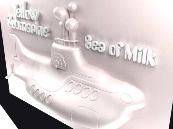 Yellow Submarin - The Sea Of Milk  3d printed 