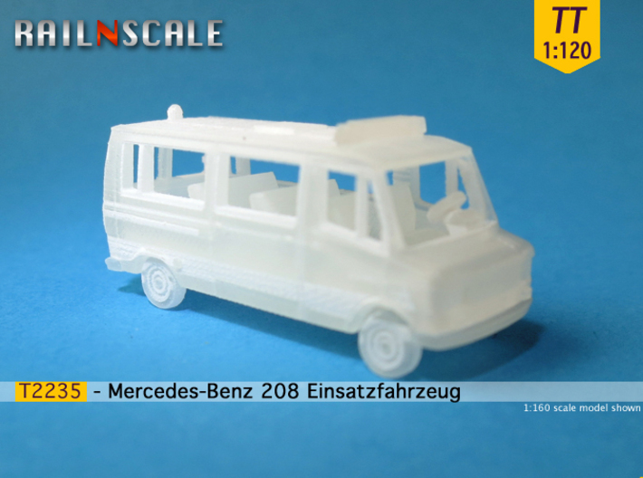 Mercedes-Benz 208 Einsatzfahrzeug (TT 1:120) 3d printed 