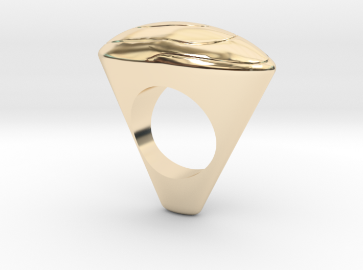 Ring arts oval 3d printed