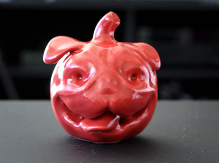 Pug-O-Lantern 3d printed 