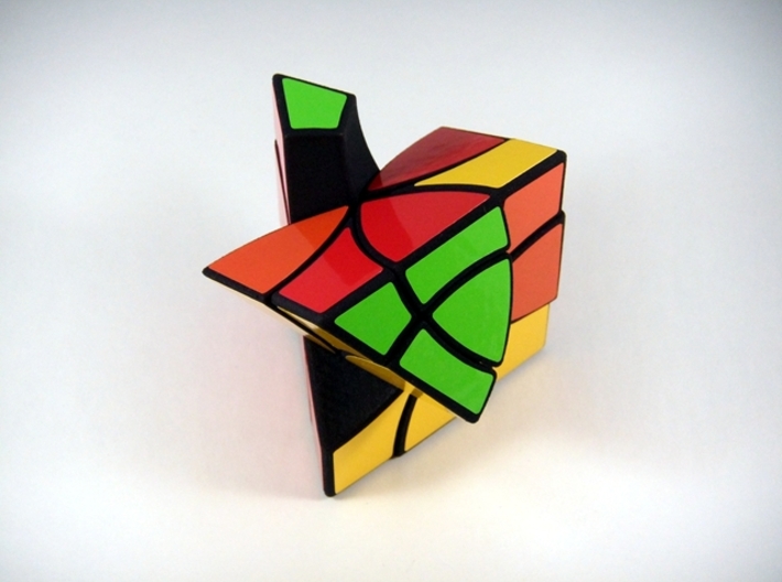 Curvy Jumble Prism Puzzle 3d printed Three Turns