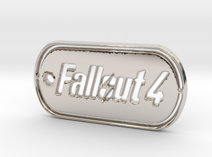 Fallout 4 Dog Tag 3d printed