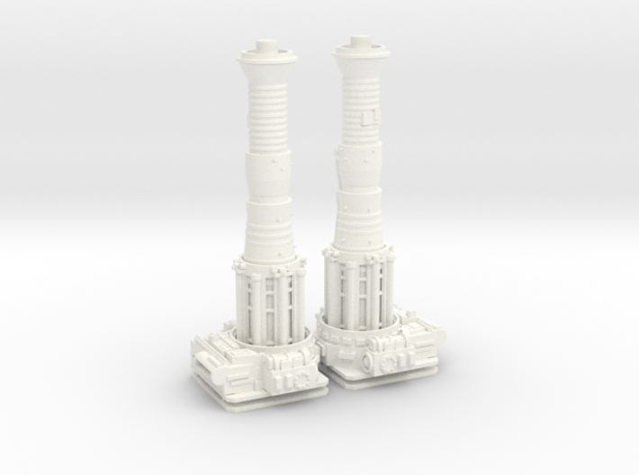 TURBOLASER TOWER CANNONS 1/72 Plastic 3d printed