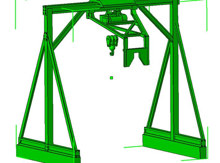 1/87th Mar Hook Log Trailer Hoist Crane 3d printed